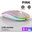 Rechargeable Bluetooth Wireless Mouse with 2.4GHz USB RGB 1600DPI Mouse f CHK12N Carousel 5
