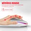 Rechargeable Bluetooth Wireless Mouse with 2.4GHz USB RGB 1600DPI Mouse f CHK12N Carousel 7