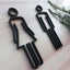 Acrylic Toilet Symbol Adhesive Backed Bathroom Toilet Door Sign for Hotel CHK12N Carousel 2