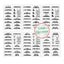 132pcs/6 Sheets Creative Transparent Waterproof Various Shapes Kitchen Ja CHK12N Carousel 1