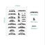 132pcs/6 Sheets Creative Transparent Waterproof Various Shapes Kitchen Ja CHK12N Carousel 3