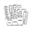 132pcs/6 Sheets Creative Transparent Waterproof Various Shapes Kitchen Ja CHK12N Carousel 4