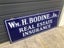 Old Double Sided Enamel Real Estate Insurance Sign Carousel 5