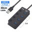 USB Hub 3.0 Multiprise USB High Speed Splitter 7 Port 5Gbps Hub Power Ada CHK12N Carousel 6