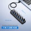 USB Hub 3.0 Multiprise USB High Speed Splitter 7 Port 5Gbps Hub Power Ada CHK12N Carousel 10