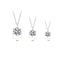 SALE: 3ct Moissanite Diamond Pendant Necklace S925 Silver 18K White Gold Plated Carousel 6