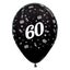 Balloons Age 60 Black Metallic Pearl - Pack of 25 Carousel 1