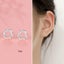 10 pairs S999 Sterling silver hypoallergenic earrings Carousel 2