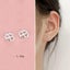 10 pairs S999 Sterling silver hypoallergenic earrings Carousel 4