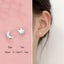10 pairs S999 Sterling silver hypoallergenic earrings Carousel 1