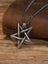 Men's Stainless Steel Pentagram Pendant Necklace Carousel 2