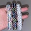 1Pair Reflective Rainbow White Black Elastic Sneakers Round Shoe Laces 100/12... Carousel 6