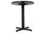 60cm Round Café Table - Double Sided Black / Mahogany Top - Cast Iron Base Carousel 3