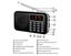 Portable Digital AM/FM Radio with Flashlight Carousel 4