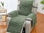For 2-Seater T-shaped Recliner Couch Cover Recliner Cushion Slipcover Green Carousel 3