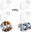 4 Pcs Clear plastic Fridge storage space allocator Organizer Divider Carousel 1