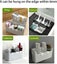 4 Pcs Clear plastic Fridge storage space allocator Organizer Divider Carousel 2