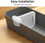 4 Pcs Clear plastic Fridge storage space allocator Organizer Divider Carousel 4