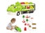 Foldable Dinosaur Truck Car Toys Set with Ejection Race Track - Green Carousel 1