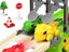 Foldable Dinosaur Truck Car Toys Set with Ejection Race Track - Green Carousel 4