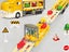 Foldable Dinosaur Truck Car Toys Set with Ejection Race Track - Yellow Carousel 3