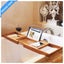 Bamboo Bathtub Tray Bathroom Storage shelves Carousel 10