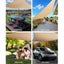 Heavy Duty Rectangle Shade Sail Canopy 3 x 5m - Sand Beige Carousel 4