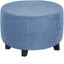 Round Ottoman Stool Cover Super Soft Velvet Footrest Cover All-inclusive CHK12N Carousel 5