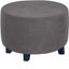 Round Ottoman Stool Cover Super Soft Velvet Footrest Cover All-inclusive CHK12N Carousel 7