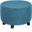 Round Ottoman Stool Cover Super Soft Velvet Footrest Cover All-inclusive CHK12N Carousel 8