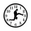Creative Silly Wall Clocks Artwork Sweep Seconds Silence Funny Wall Watch CHK12N Carousel 7