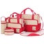 5Pcs/Set Nappy Bag Waterproof Large Capacity Stroller Baby Diaper Bag Mul CHK12N Carousel 5