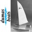 Dumas 1101 Wooden Sailboat Kit - Hobie Cat (14") Carousel 1