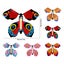 20 Pcs Magic Fairy Flying Butterfly, Flying Paper Butterflies Rubber Ba Carousel 6