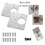 1/2/4/10Pcs Hinge Repair Plate Cabinet Furniture Drawer Table Scharnier S CHK12N Carousel 21