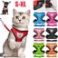 Cat Dog Harness with Lead Leash Adjustable Vest Polyester Mesh Breathable CHK12N Carousel 2
