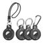4pcs Airtag Holder Silicone Protective Case Shockproof Holder Key Chain Accessor Carousel 9