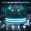For PS4/Slim/Pro Gamepads Glitter Button Wireless 6-Axis Joystick Compati CHK12N Carousel 6