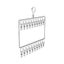 10/30 Clips Stainless Steel Clothes Drying Hanger,Multi-layer Heavy Duty CHK12N Carousel 10
