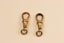 Large Antique 9ct Rose Gold Fob Clips Carousel 3