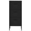 Storage Cabinet Black 42.5x35x101.5 Cm Steel Ttloni Carousel 3