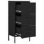 Storage Cabinet Black 42.5x35x101.5 Cm Steel Ttloni Carousel 6