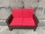 3025 PE/PVC Rattan 2-Seat Sofa Chairs Coffee Table Set - Brown Carousel 9