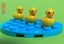 3 ADORABLE TINY LEGO DUCKLINGS / RUBBER DUCKYS IN THEIR POND - TOO CUTE!! Carousel 2