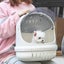 Pet Backpack Carrier Bag Transparent - Creamy white Carousel 3