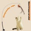 Upgraded Epoxy Sucker Steel Wire Long Rod Feather Cat Teasing Stick Carousel 2