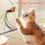 Upgraded Epoxy Sucker Steel Wire Long Rod Feather Cat Teasing Stick Carousel 3