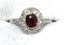 $2,700 Platinum Ruby & Diamond Ring size O+ Carousel 3