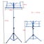 Foldable Music Sheet Tripod Stand Stainless Steel Desktop Music Stand Carousel 6