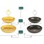 2 Tier Tray Metal Stand Snacks Fruit Afternoon Tea Storage Plate Wedding Carousel 4